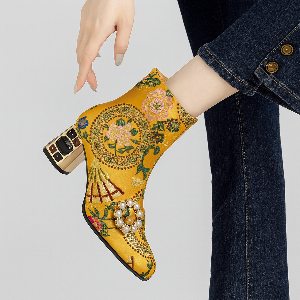BOHEMIAN BLOOM HEELS
