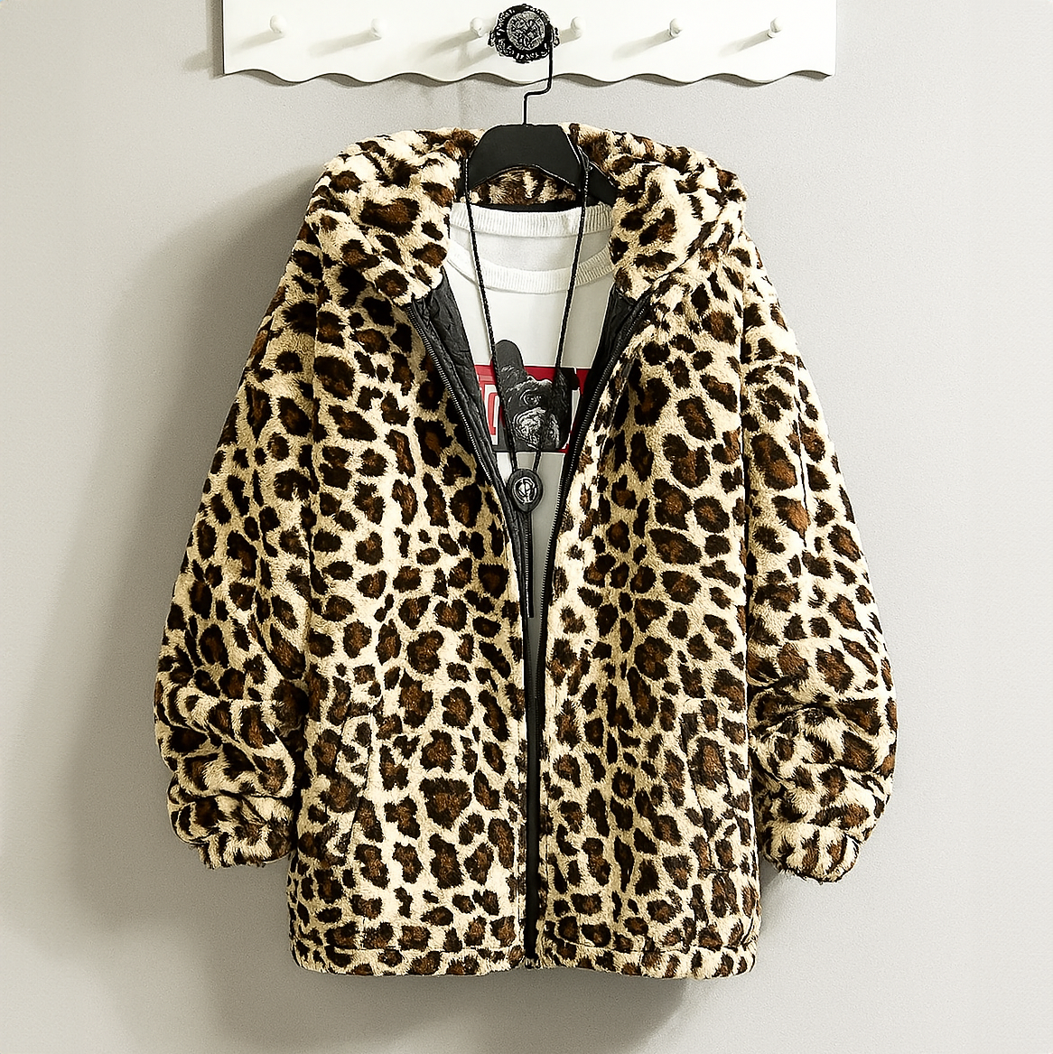 BRECKLEN LEOPARD COAT