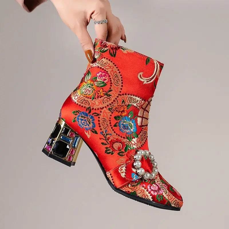 BOHEMIAN BLOOM HEELS