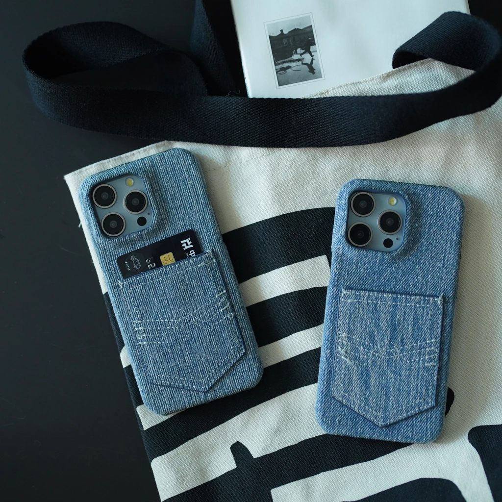 POCKET DENIM PHONE CASE