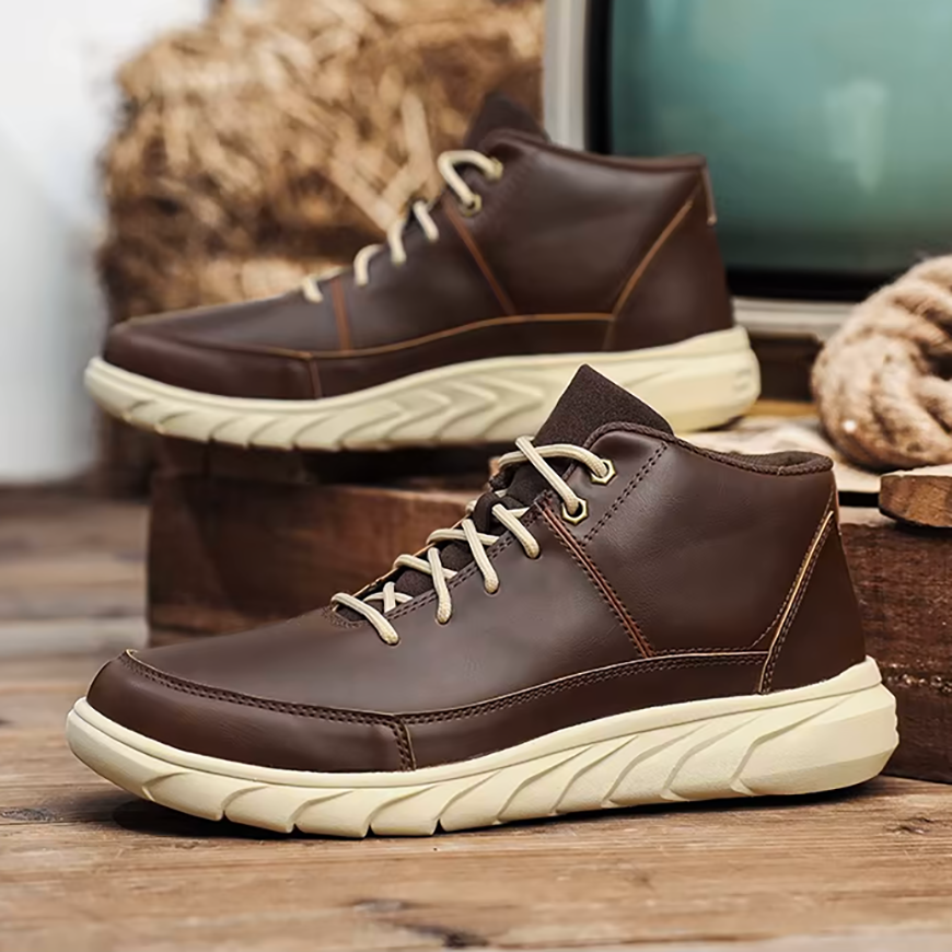 HUXLEY LEATHER HIGH TOPS