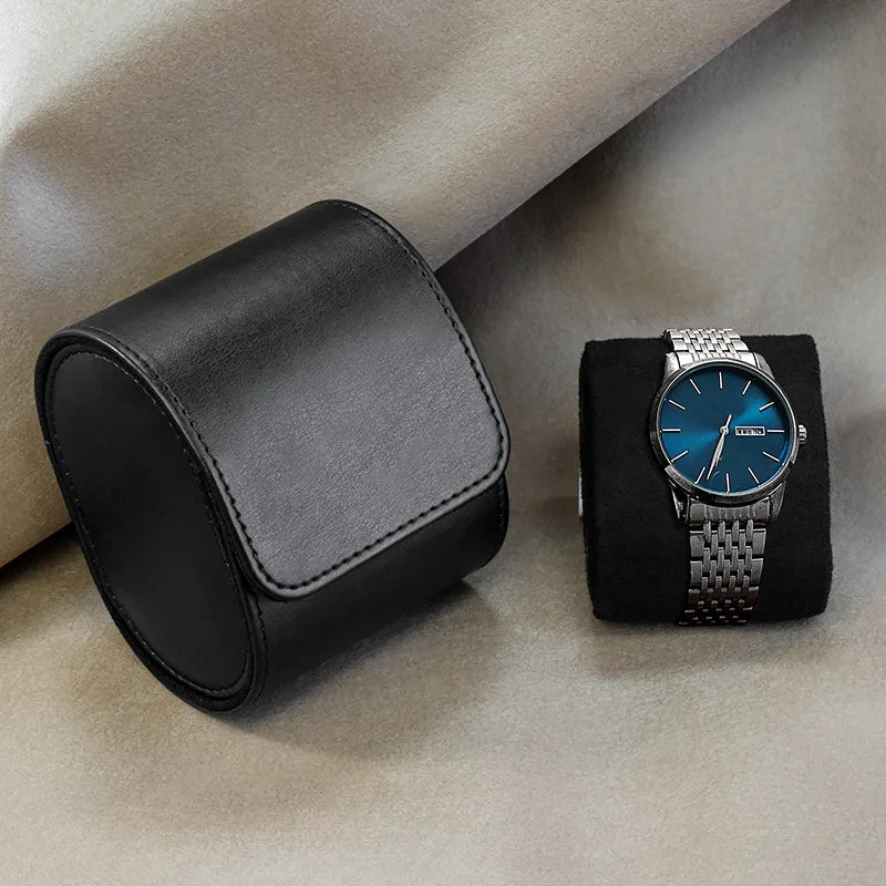 LEATHER LUXE WATCH CASE