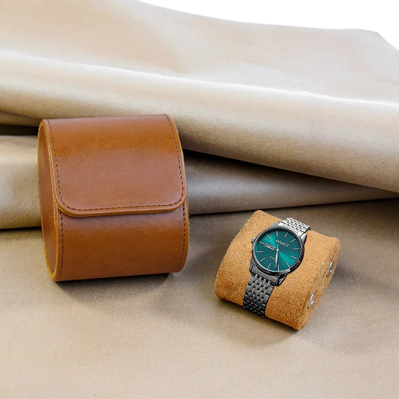 LEATHER LUXE WATCH CASE