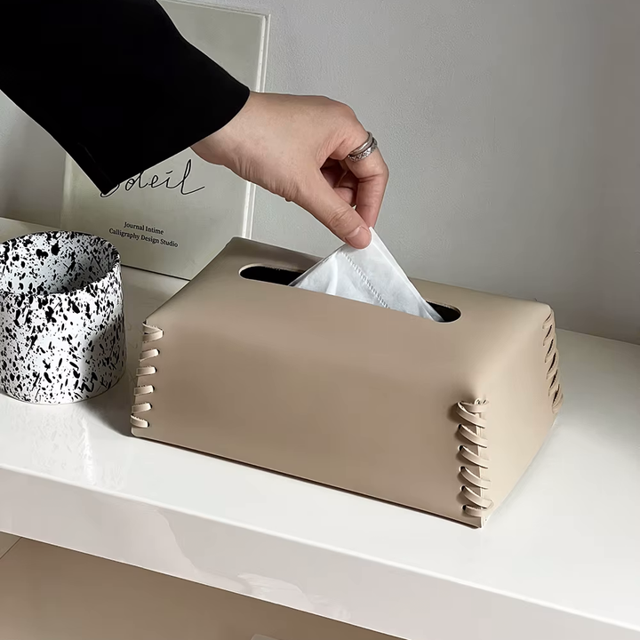 Essence Pure™ Leather Tissue Box
