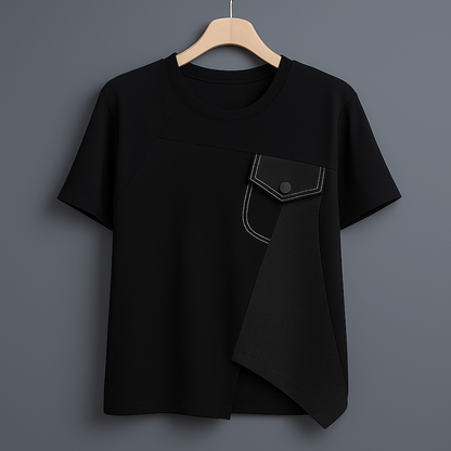 LYNN CONTRAST COTTON TEE