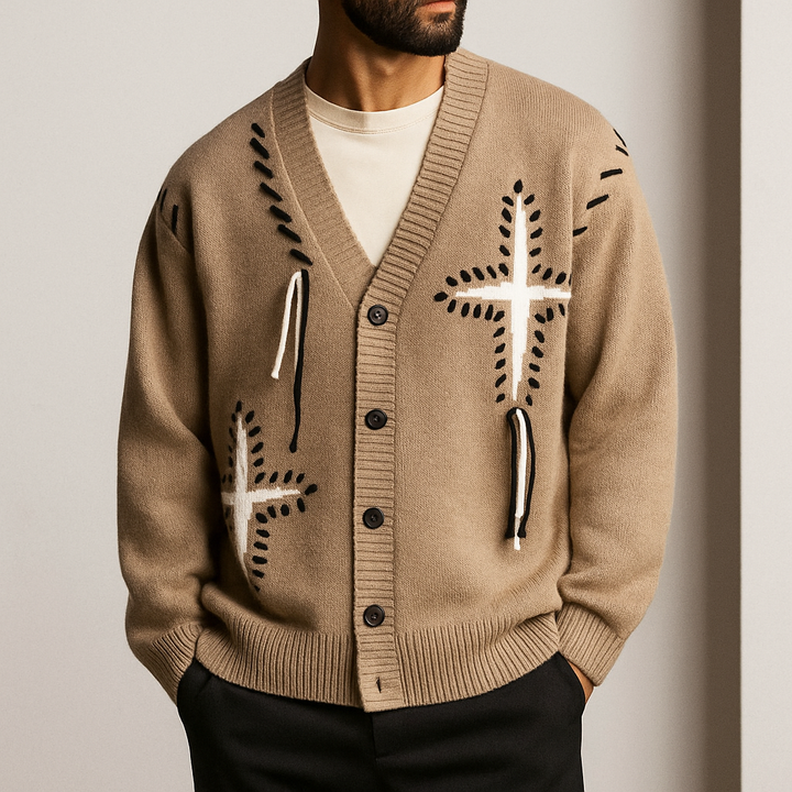 Calvary Crossknit Cardigan