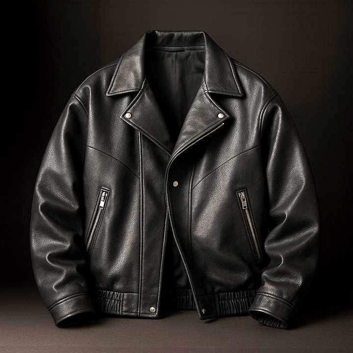 Trager Vintage Leather Bomber
