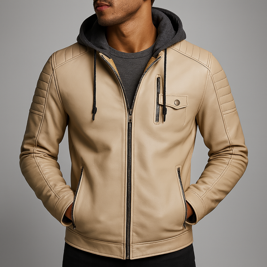 Colt Brookson Leather Hoodie