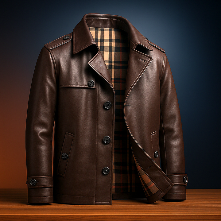 Belmeyer Leather Overcoat