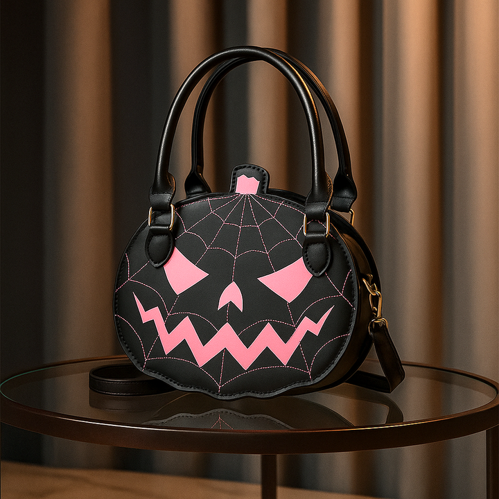 Trick-Or-Treat Leather Handlebag