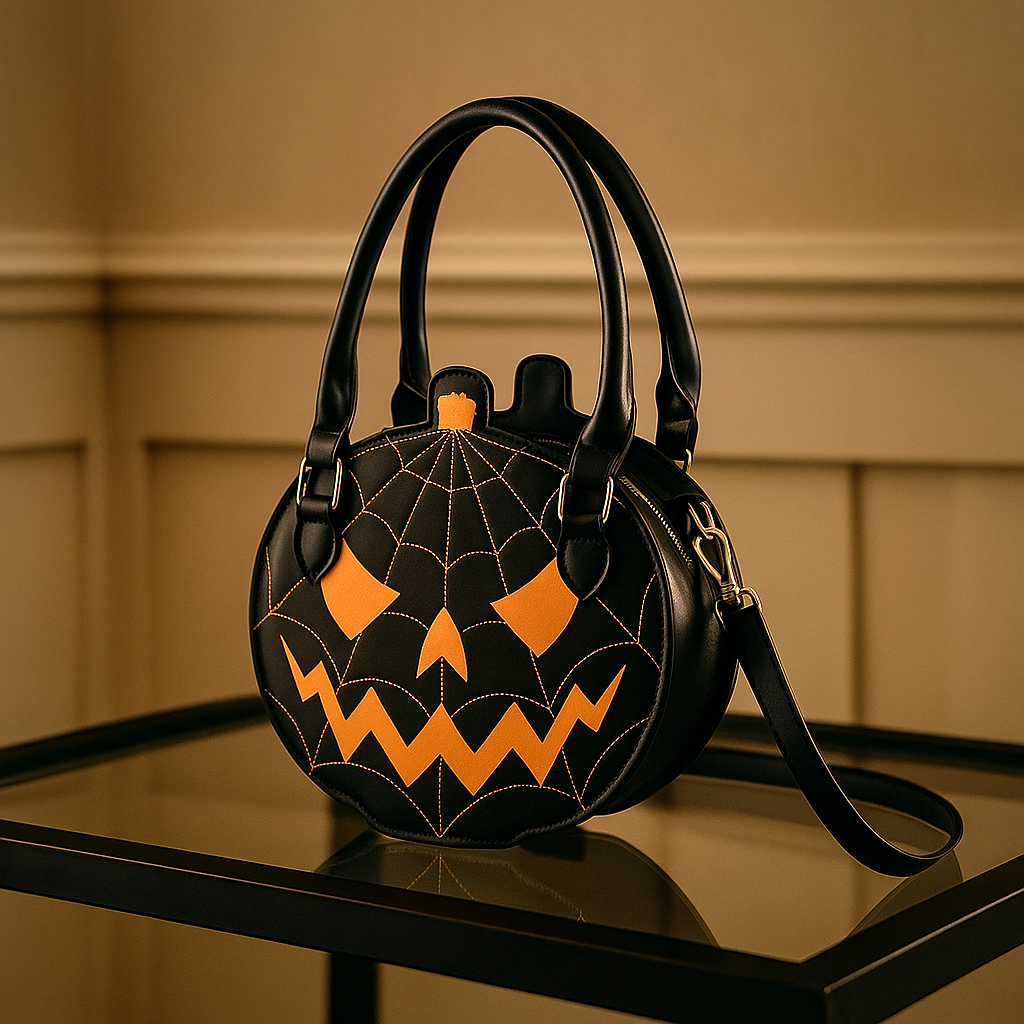 Trick-Or-Treat Leather Handlebag