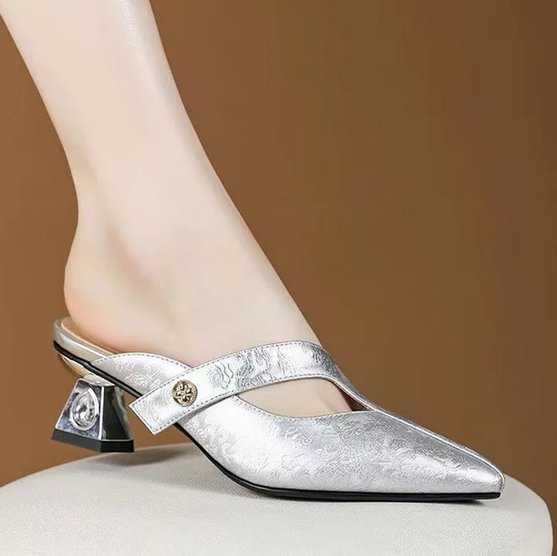 Romelia Mid-Heel Slides