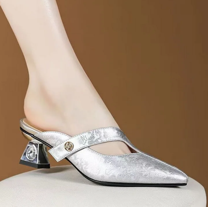 Romelia Mid-Heel Slides