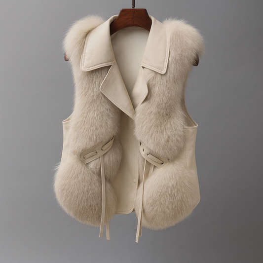 SARA SHEARLING VEST