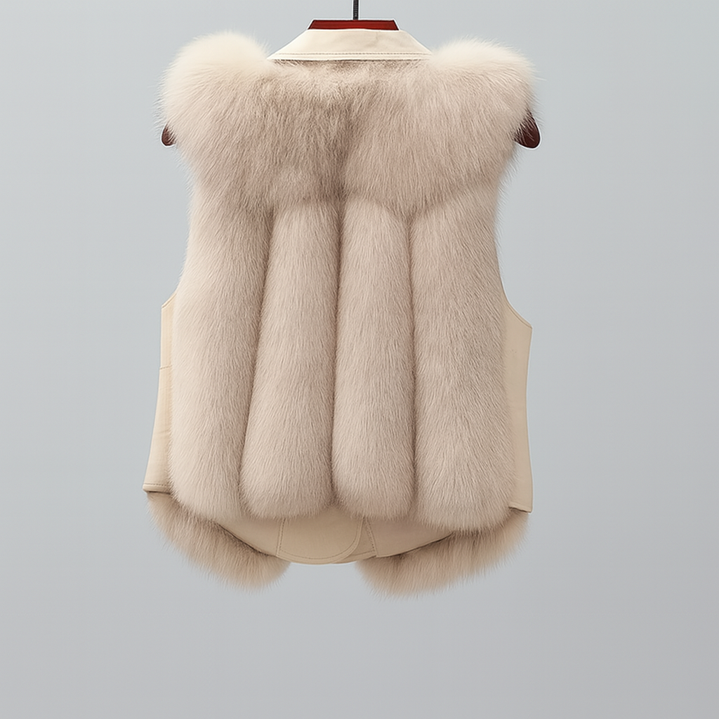 SARA SHEARLING VEST