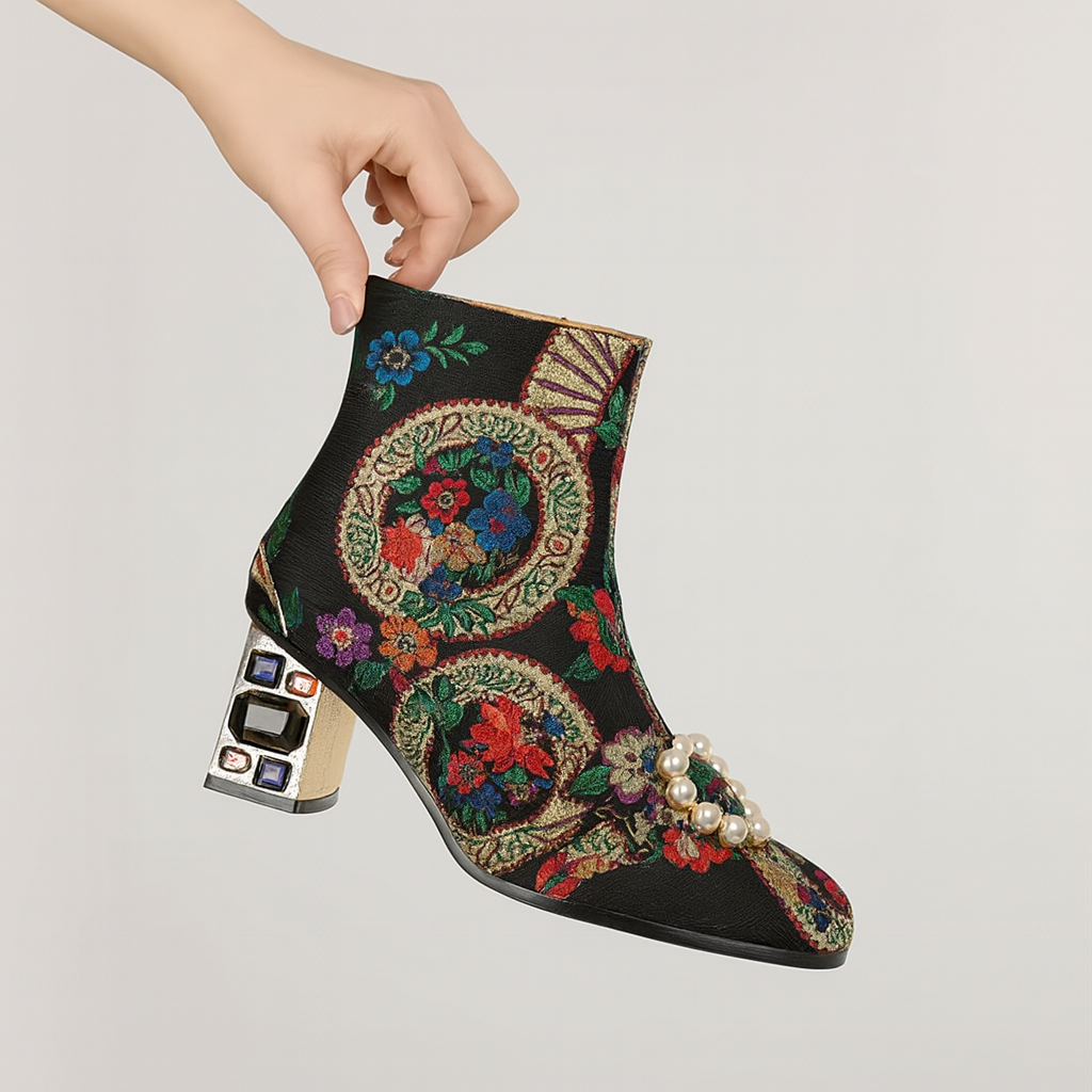 BOHEMIAN BLOOM HEELS