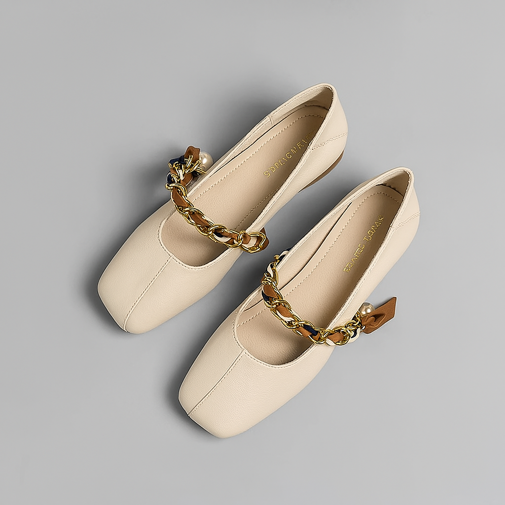 THATCHER SQUARE TOE FLATS