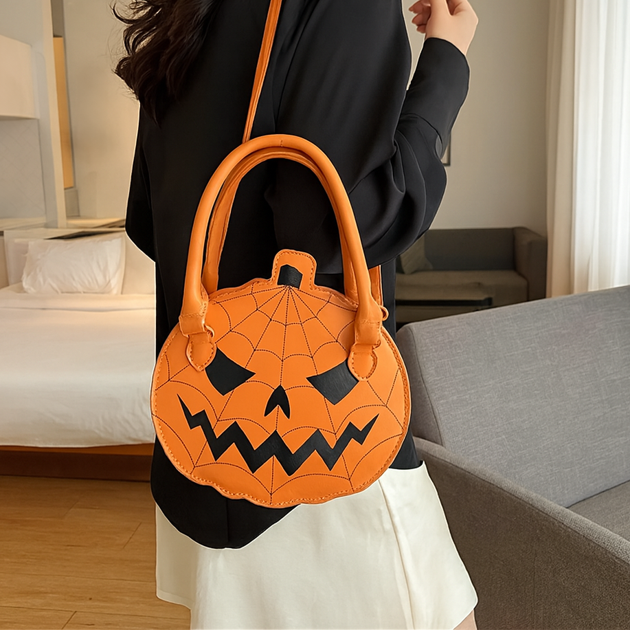 Trick-Or-Treat Leather Handlebag