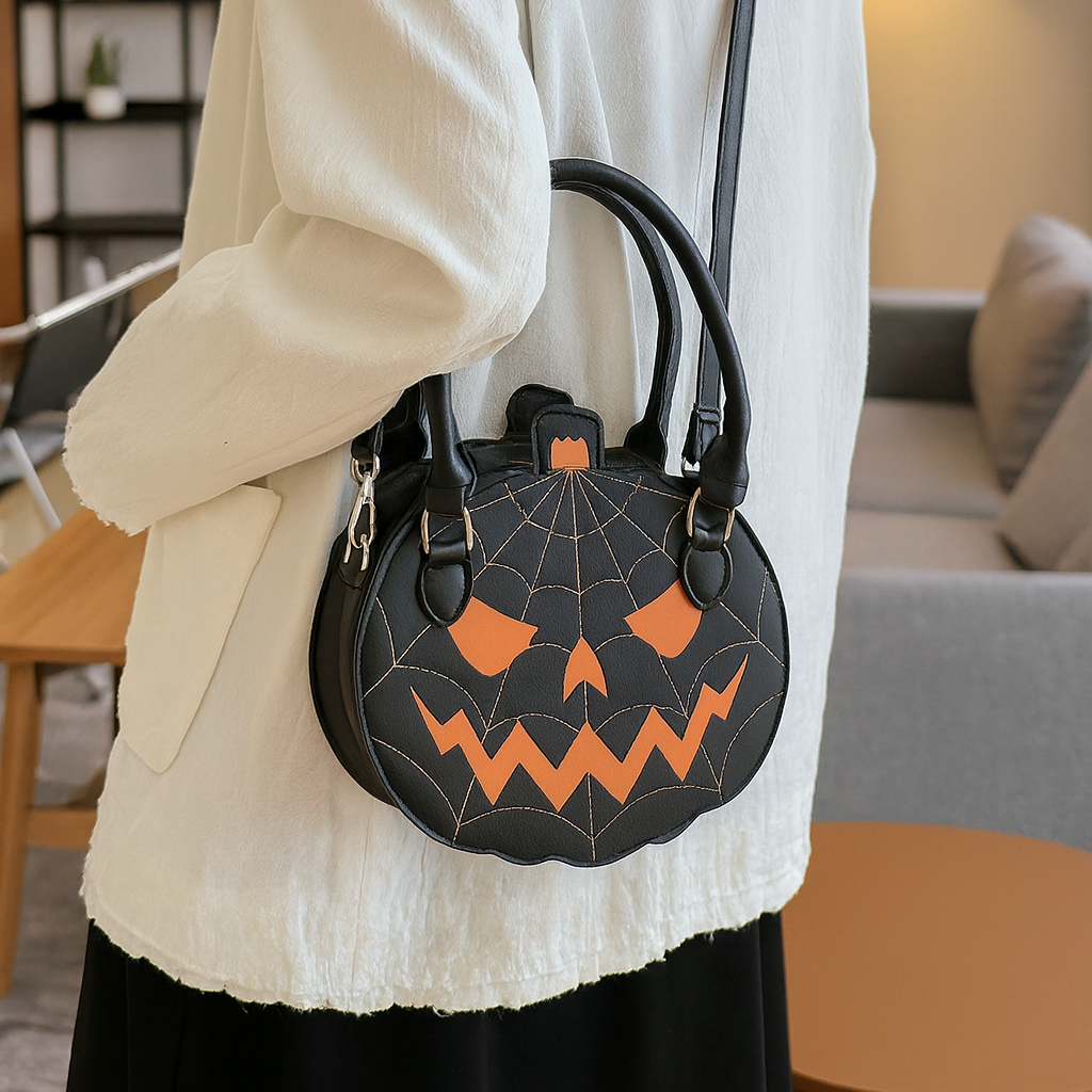 Trick-Or-Treat Leather Handlebag