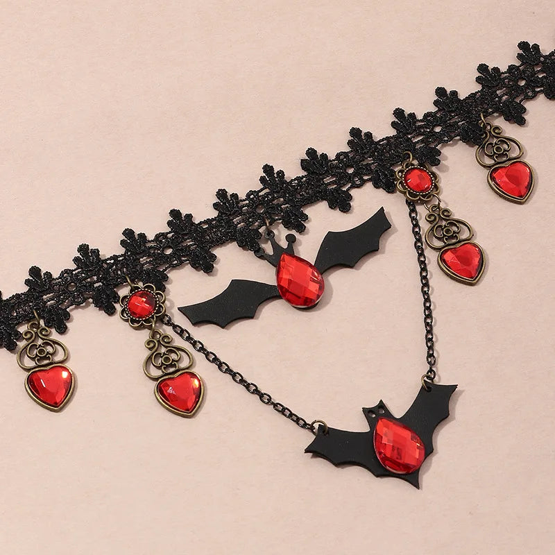 BLOODSTONE DRAPE NECKLACE