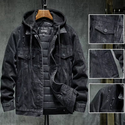 RIDGEMEYER THERMAL DENIM HOODIE