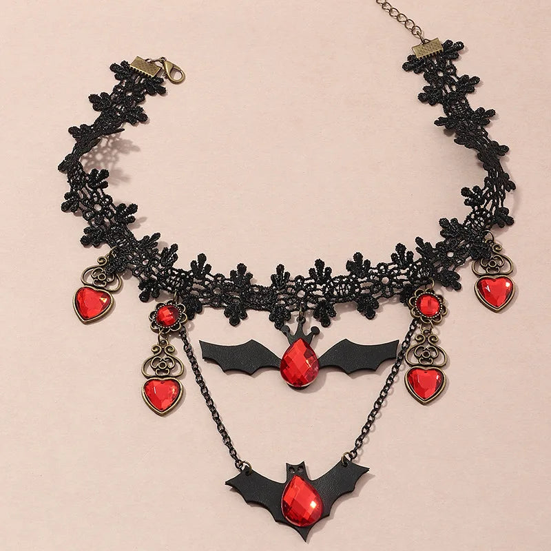 BLOODSTONE DRAPE NECKLACE
