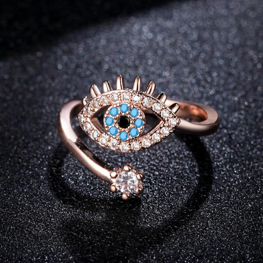 SOLARIA EVIL EYE RING