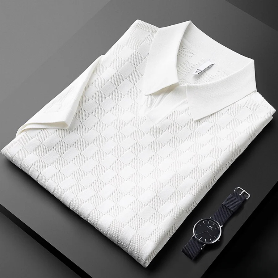 Vince Calder Checknit Polo