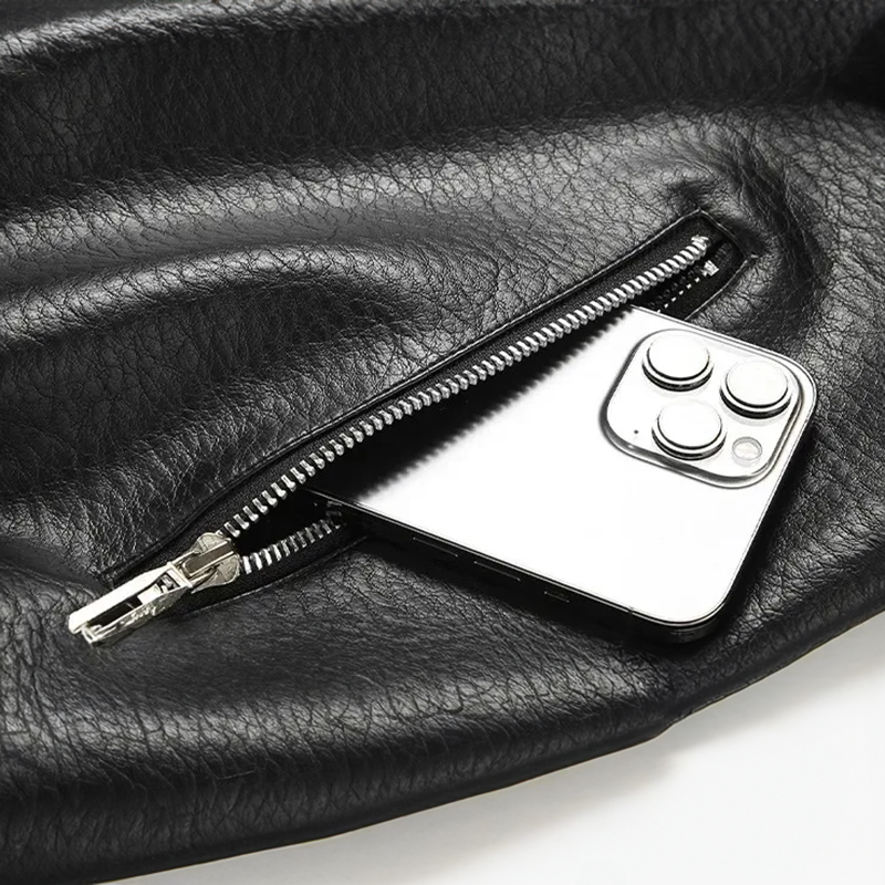 Trager Vintage Leather Bomber