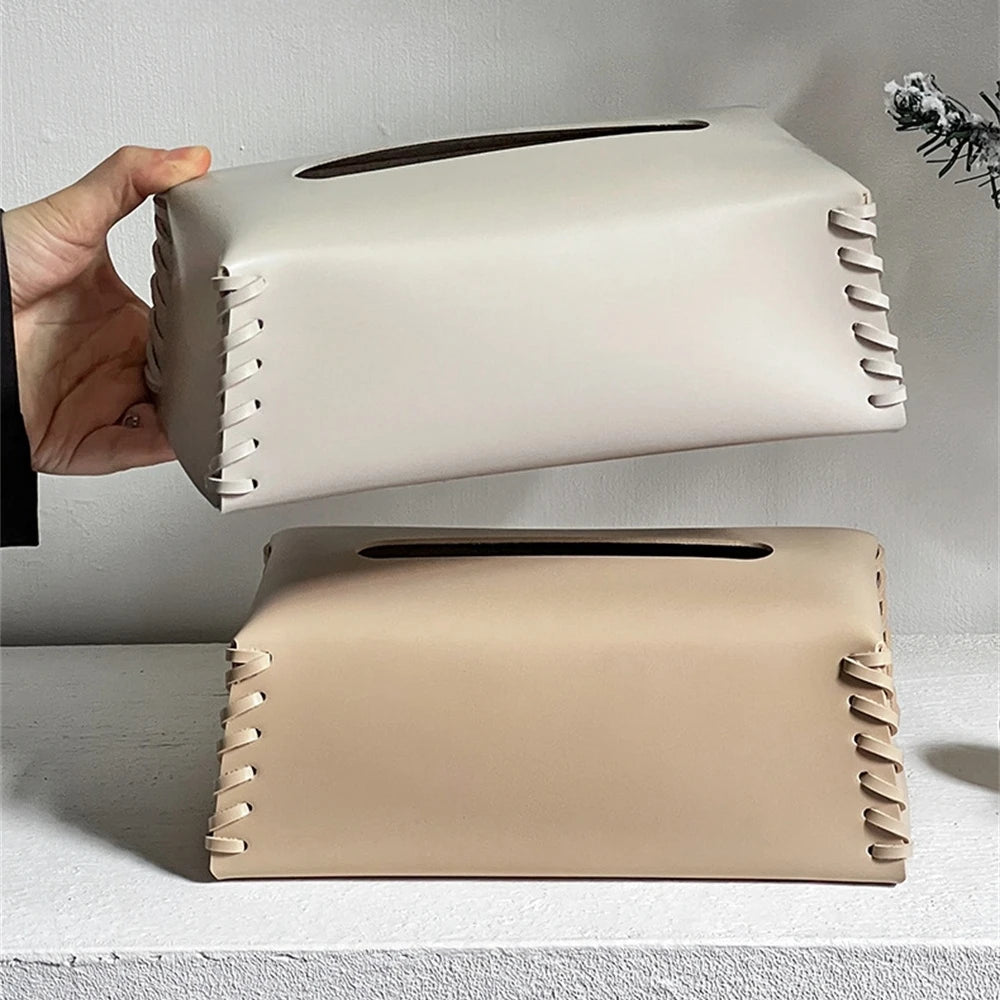 Essence Pure™ Leather Tissue Box