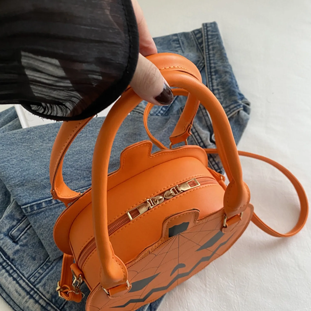 Trick-Or-Treat Leather Handlebag
