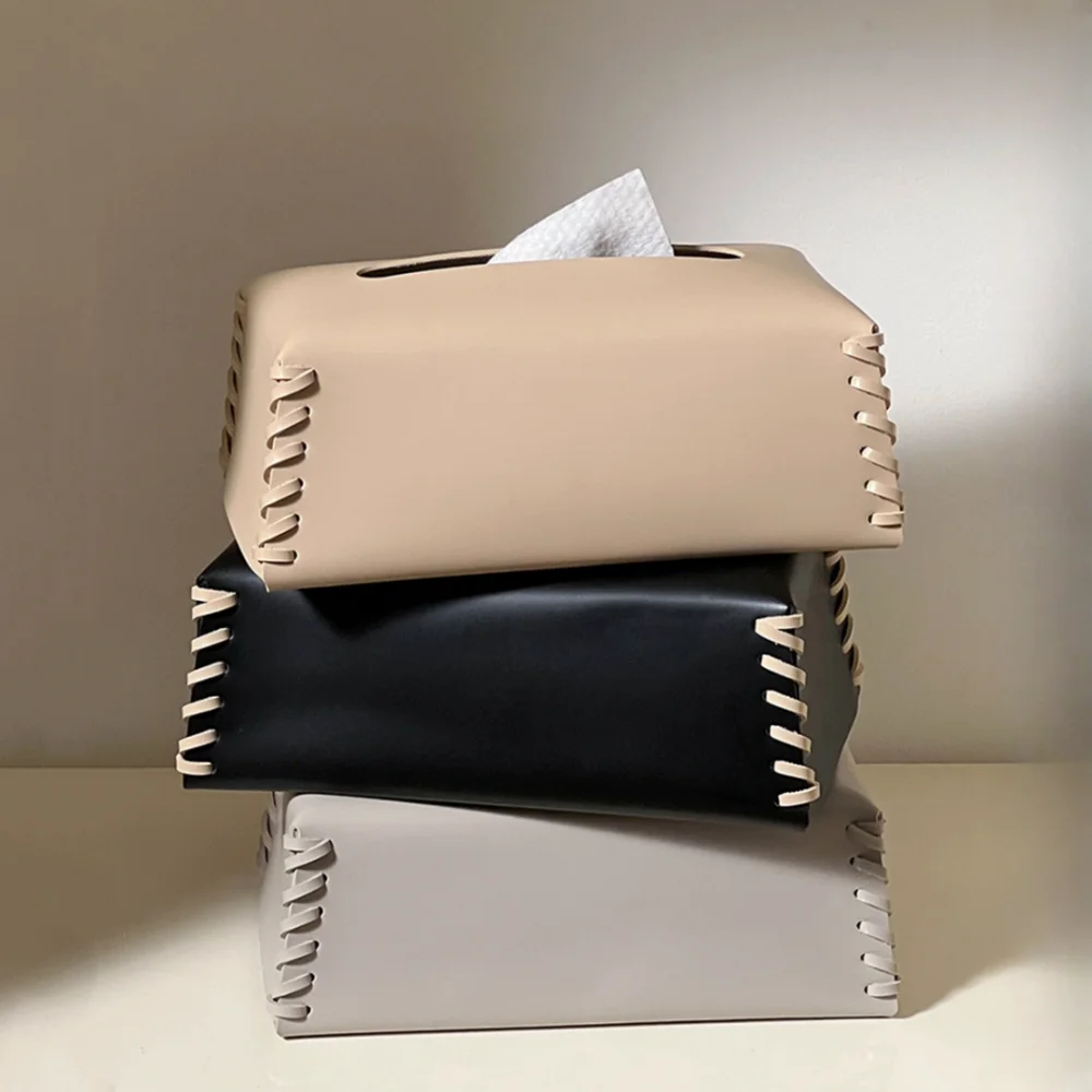 Essence Pure™ Leather Tissue Box
