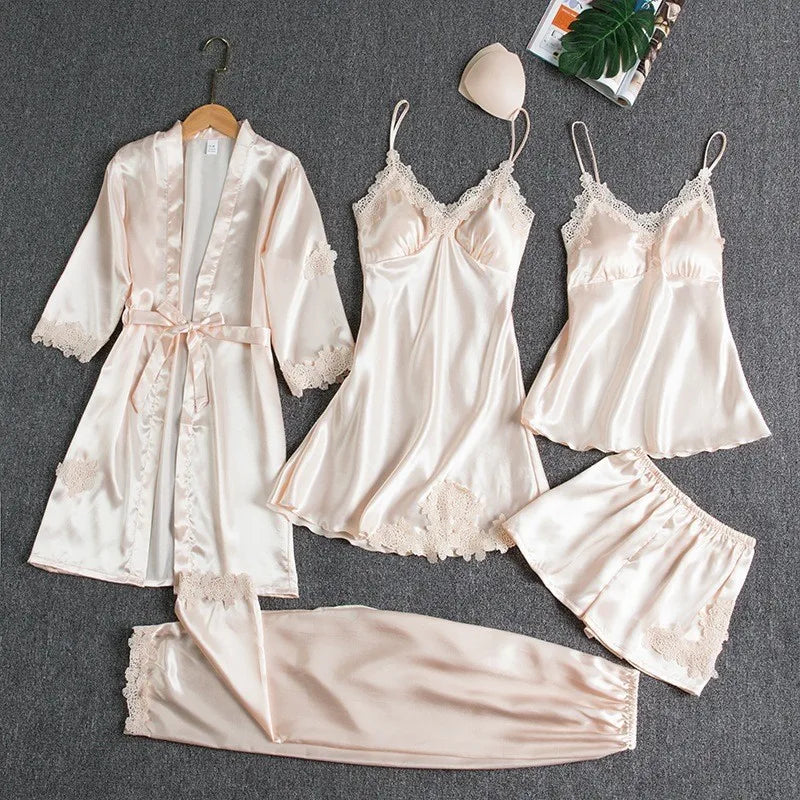 Glowlace 5 Pc Satin Set