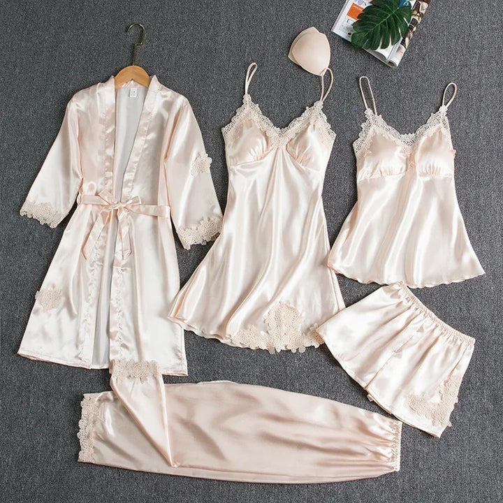 Glowlace 5 Pc Satin Set