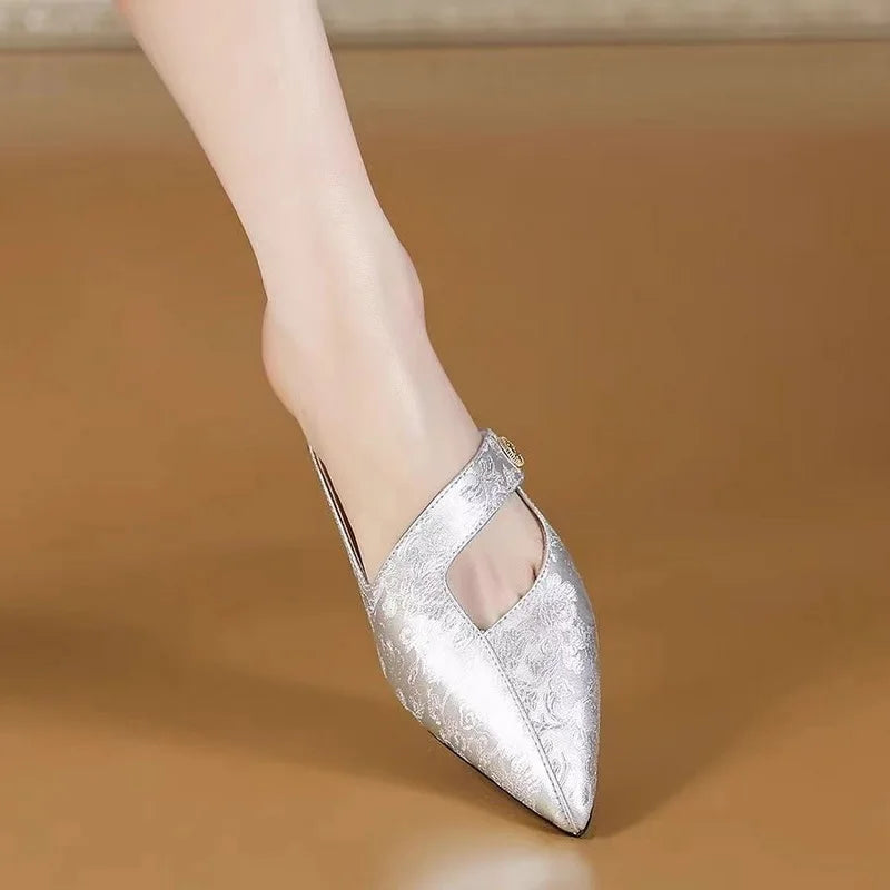 Romelia Mid-Heel Slides
