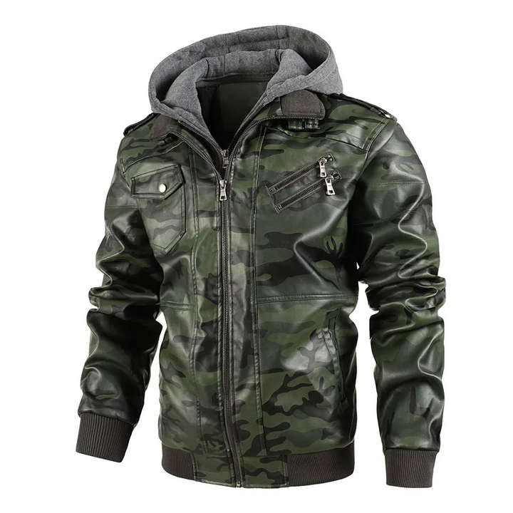 Colton Leather Camo Jacket