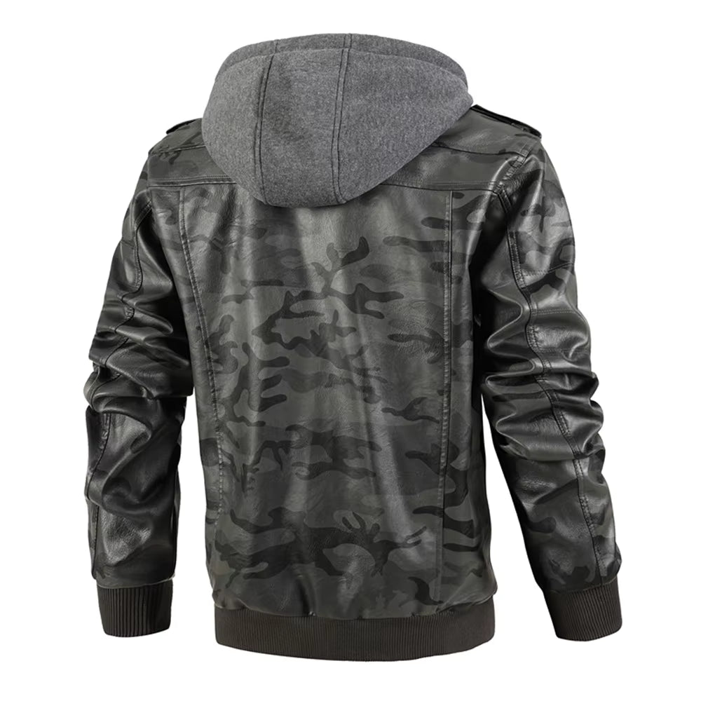 Colton Leather Camo Jacket