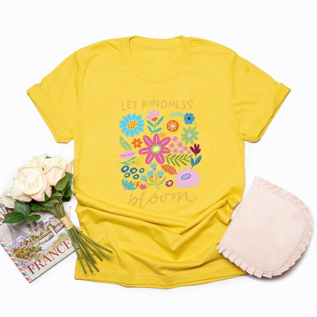 Let Kindness Bloom Cotton Tee