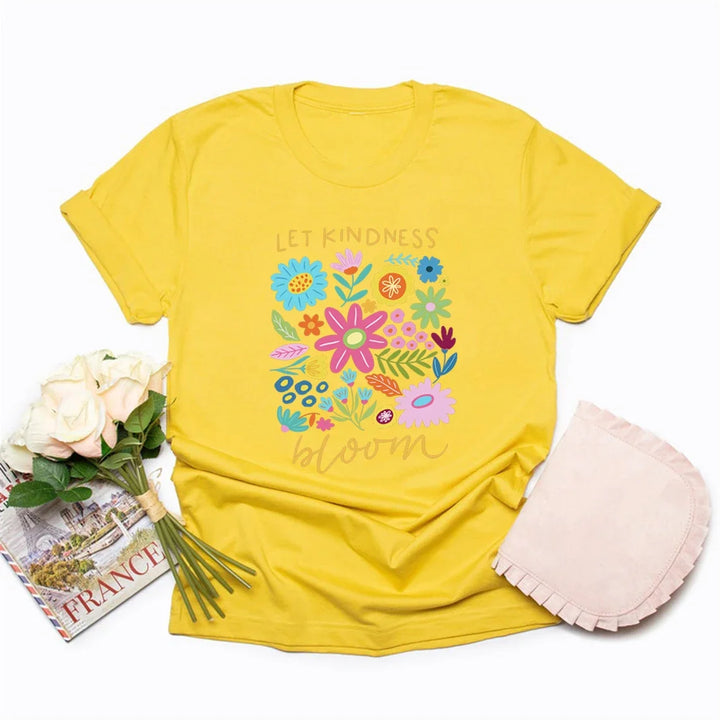 Let Kindness Bloom Cotton Tee