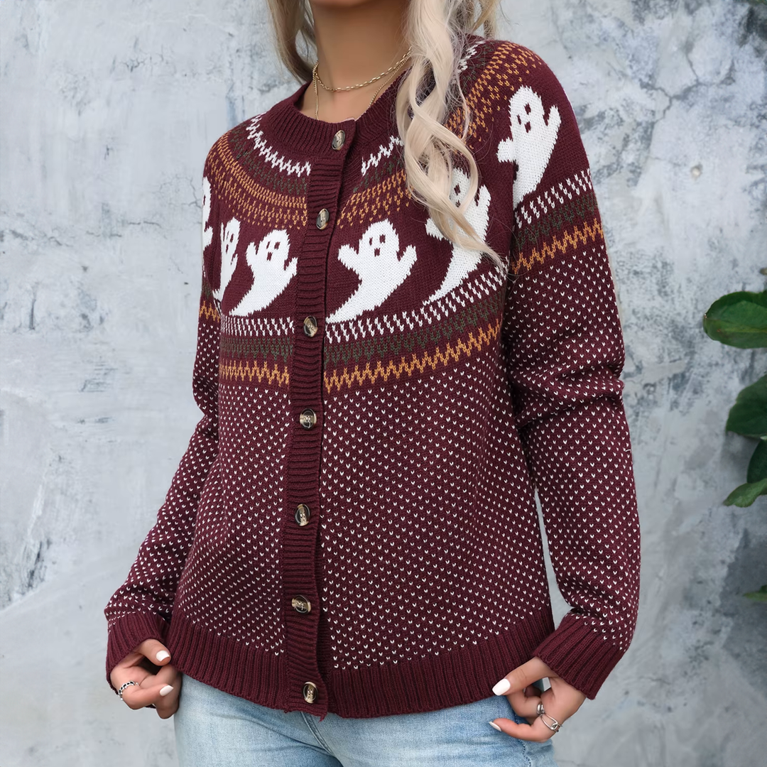 Halloween Knitted Cardigan
