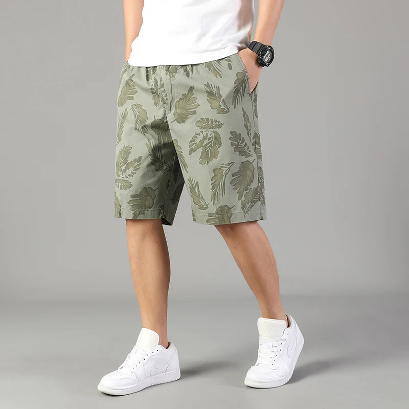 Palmline Cotton Shorts