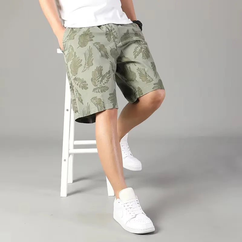 Palmline Cotton Shorts