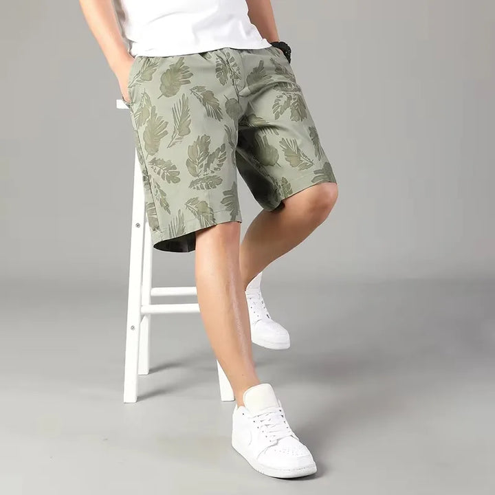 Palmline Cotton Shorts