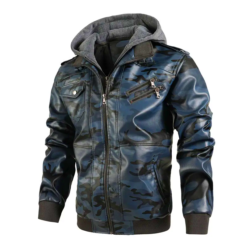 Colton Leather Camo Jacket