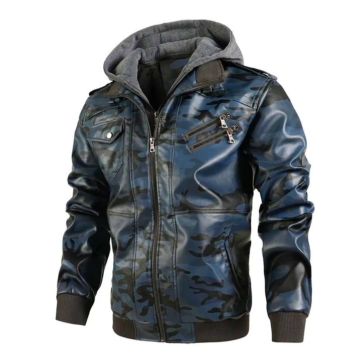 Colton Leather Camo Jacket