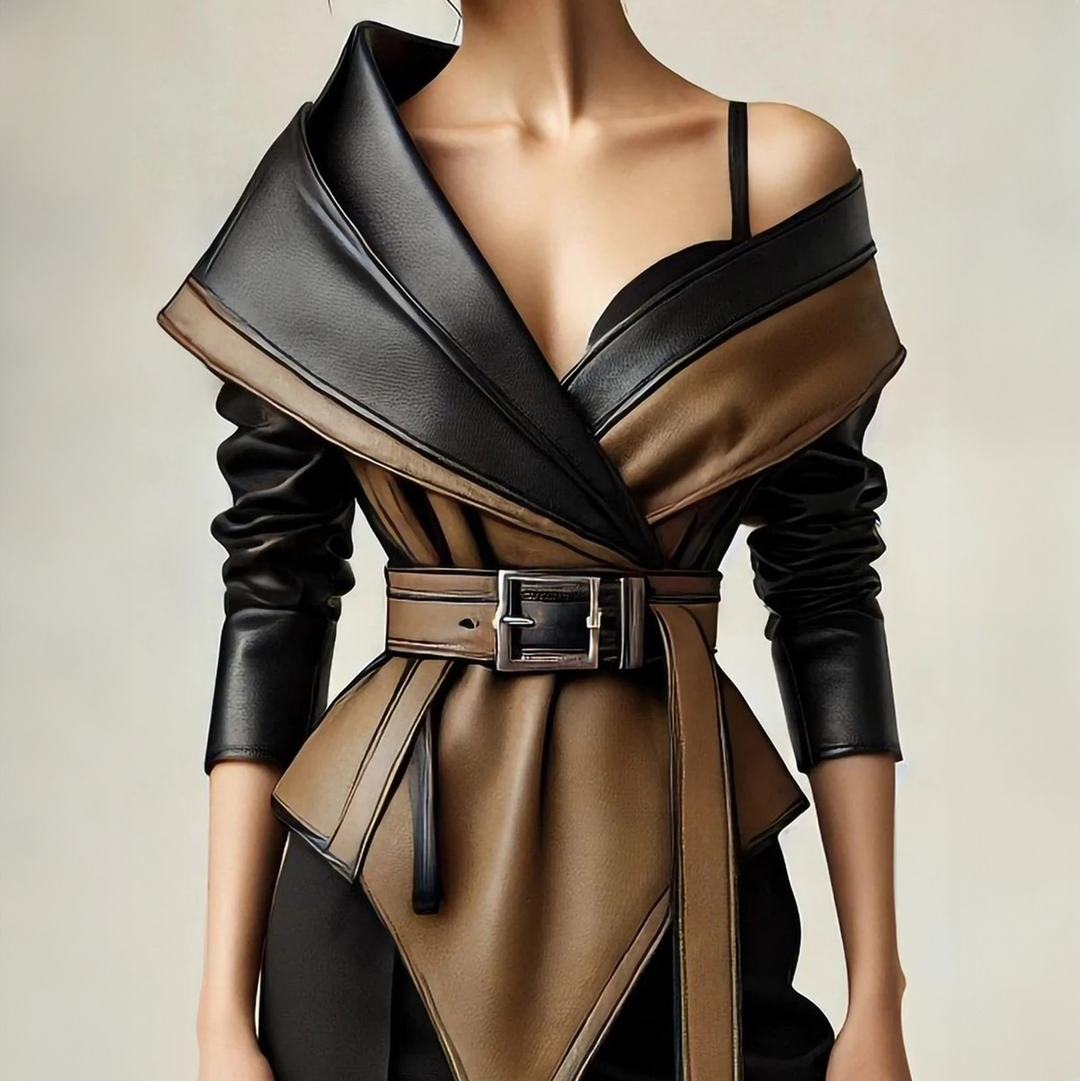 Terra Lapel Leather Jacket