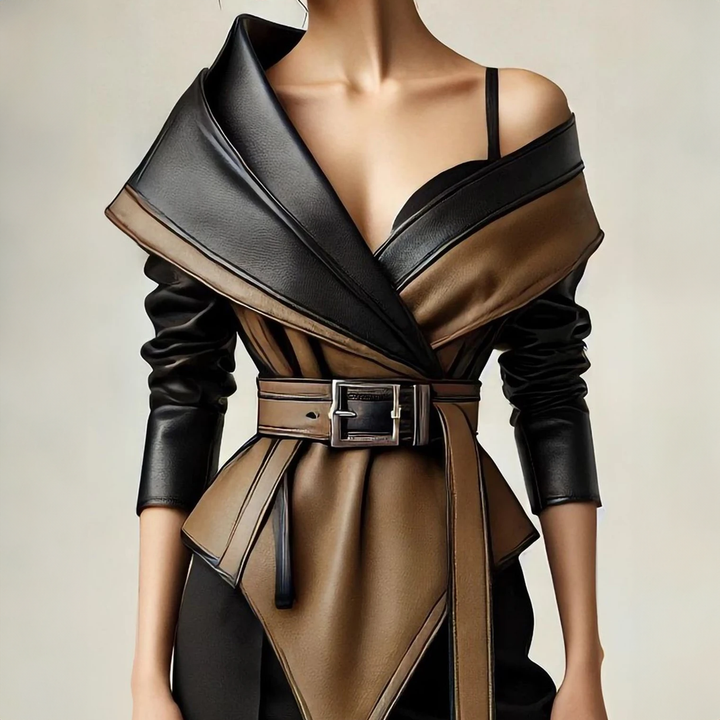 Terra Lapel Leather Jacket