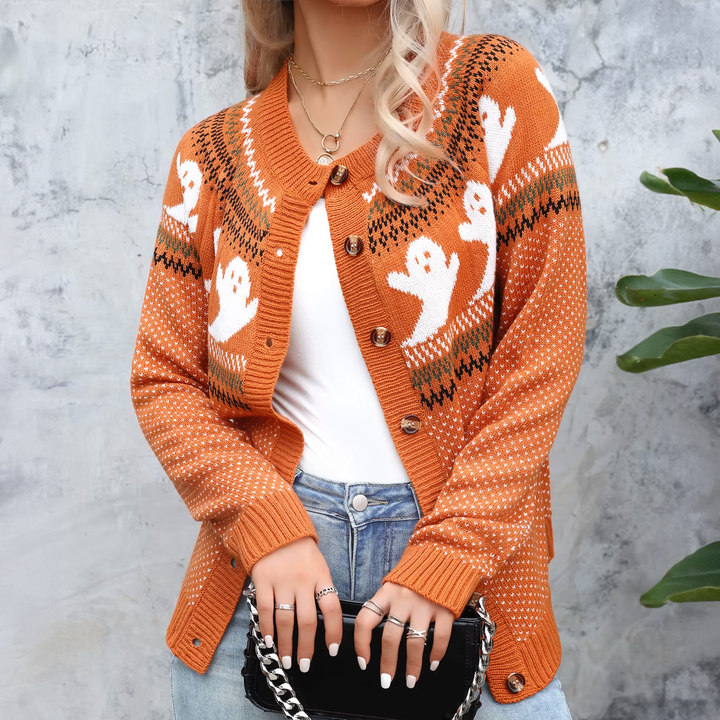 Halloween Knitted Cardigan