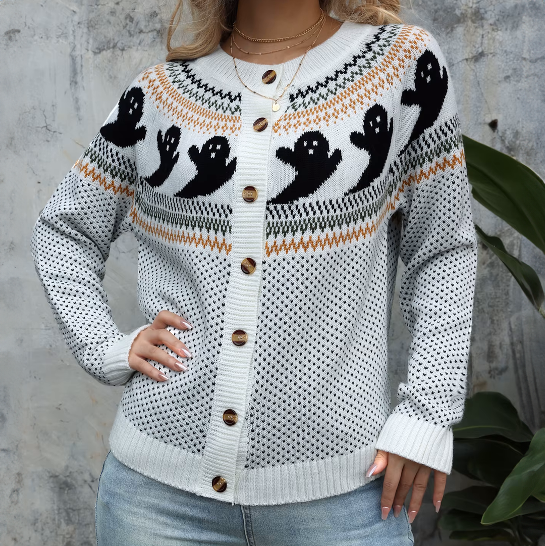 Halloween Knitted Cardigan