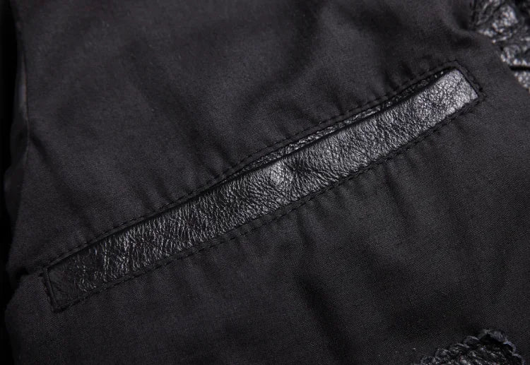 Barger Leather Button Jacket